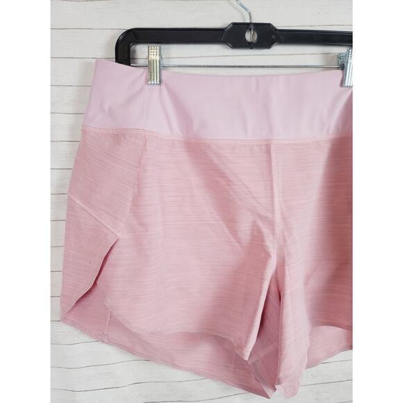 Athleta Run With It Textured 3.5" Short Space Dye Begonia Pink, sz 1x - Picture 2 of 12